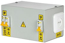 Ящик с понижающим трансформатором ЯТП 0.25 220/24В (3 авт. выкл.) IEK MTT13-024-0250