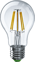 Лампа светодиодная филаментная 80 879 OLL-F-A60-15-230-4K-E27 15Вт грушевидная прозрачная 4000К нейтр. бел. E27 1500лм 220-240В ОНЛАЙТ 80879