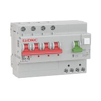Выключатель автоматический дифференциального тока 4п (3P+N) C 50А 300мА тип A 6кА MDV63 YON MDV63-44C50-A
